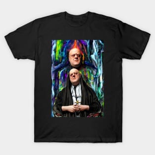 Cyberpunk Aleister Crowley The Great Beast of Thelema painted in a Surrealist and Impressionist style T-Shirt